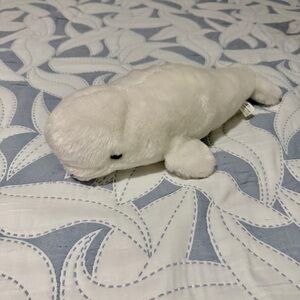 Plush White Beluga Whale Stuffed Animal